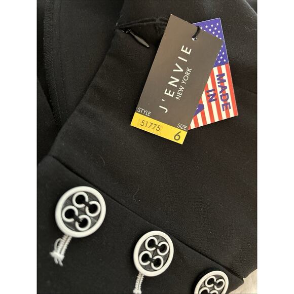 J’ENVIE New York Sailor High Waist Boot Dress Pants Women's Size 6 Black USA NWT - Picture 9 of 14